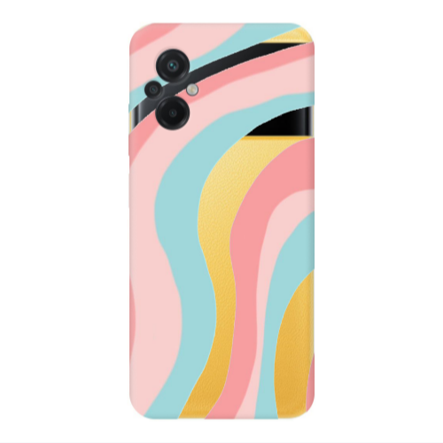 Xiaomi Poco M5 Colored lines Transparent Silicone TPU Θήκη