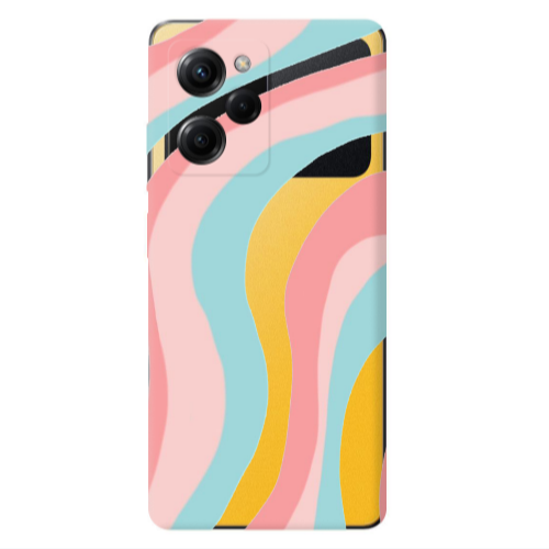 Xiaomi Poco X5 Pro Colored lines Transparent Silicone TPU Θήκη