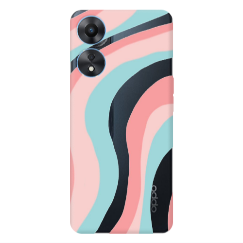 Oppo A 98 Colored lines Transparent Silicone TPU Θήκη