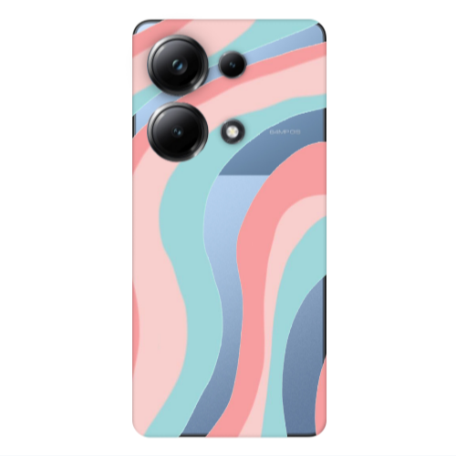 Xiaomi Poco M6 Pro 4G Colored lines Transparent Silicone TPU Θήκη