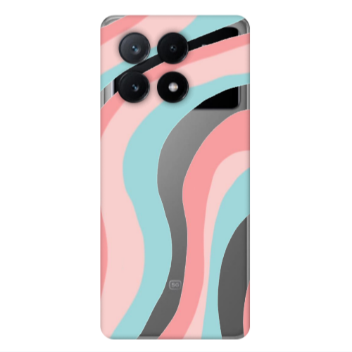 Xiaomi Poco X6Pro 5G Colored lines Transparent Silicone TPU Θήκη
