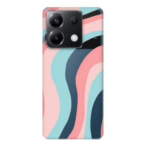 Xiaomi Poco X6 5G Colored lines Transparent Silicone TPU Θήκη
