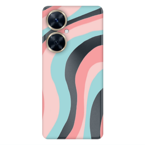Huawei Nova 11i Colored lines Transparent Silicone TPU Θήκη