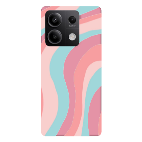 Xiaomi Redmi Note 13Pro 5G Colored lines Pink Colored Silicone TPU Θήκη