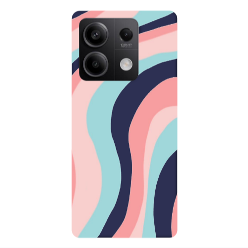 Xiaomi Redmi Note 13Pro 5G Colored lines Dark blue Colored Silicone TPU Θήκη