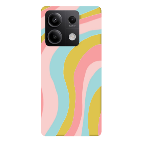Xiaomi Redmi Note 13Pro 5G Colored lines Yellow Colored Silicone TPU Θήκη