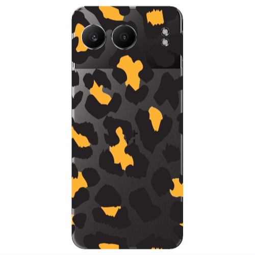Oneplus Nord 4 Yellow leopard Transparent Silicone TPU Θήκη