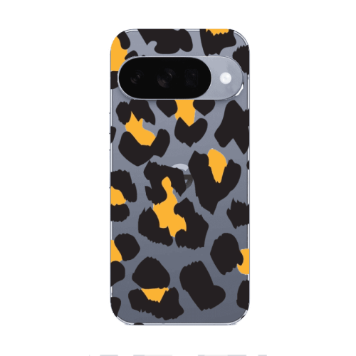 Google Pixel 10 Yellow leopard Transparent Silicone TPU Θήκη