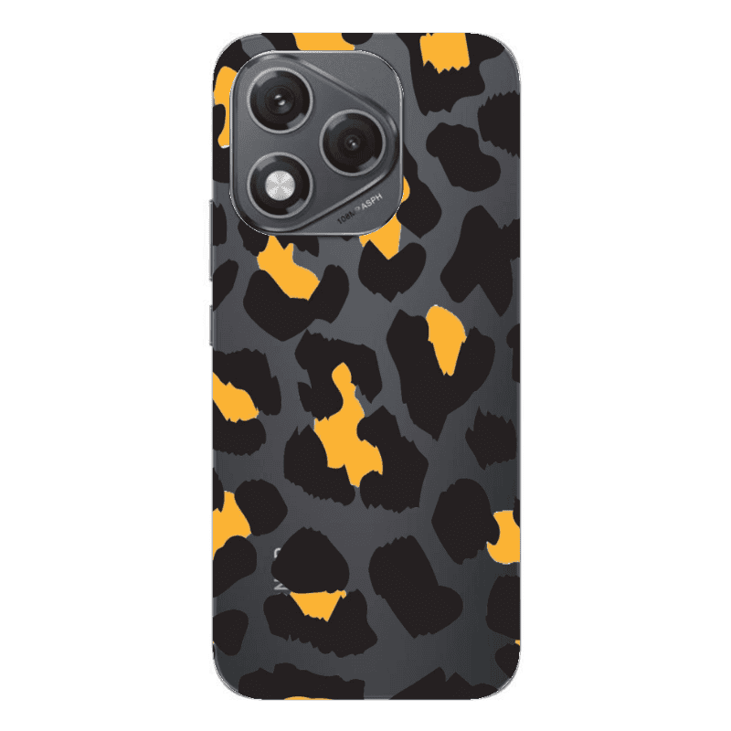 Honor 400 Lite Yellow leopard Transparent Silicone TPU Θήκη