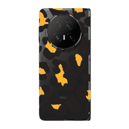 Honor Magic V5 Yellow leopard Transparent Silicone TPU Θήκη