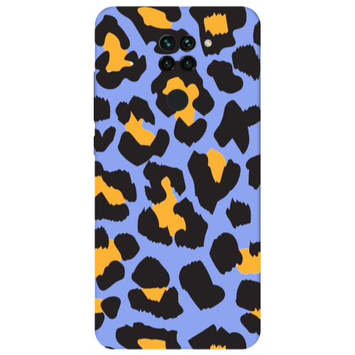 Xiaomi Redmi Note 9 Yellow leopard Light Purple Colored Silicone TPU Θήκη