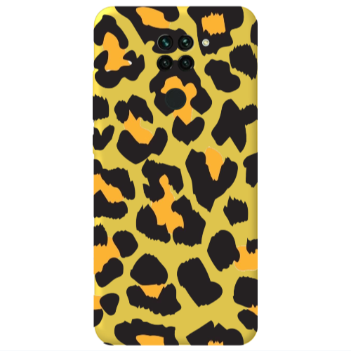 Xiaomi Redmi Note 9 Yellow leopard Yellow Colored Silicone TPU Θήκη