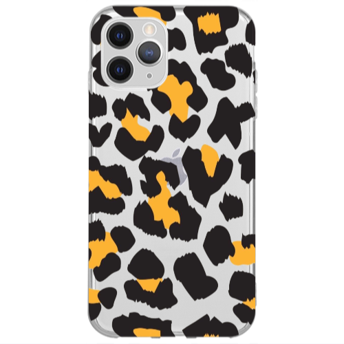 Apple iPhone 13 Pro Yellow leopard Transparent Silicone TPU Θήκη
