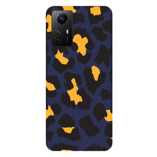 Xiaomi Redmi Note 12s Yellow leopard Dark blue Colored Silicone TPU Θήκη