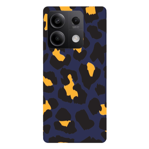 Xiaomi Redmi Note 13Pro 5G Yellow leopard Dark blue Colored Silicone TPU Θήκη