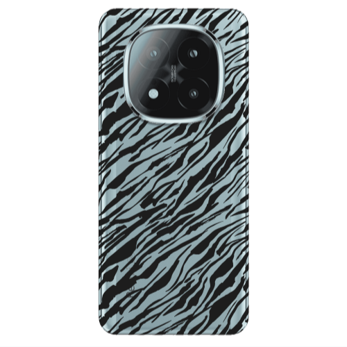 Xiaomi Redmi Note 14 Pro + 5g Black zebra Transparent Silicone TPU Θήκη