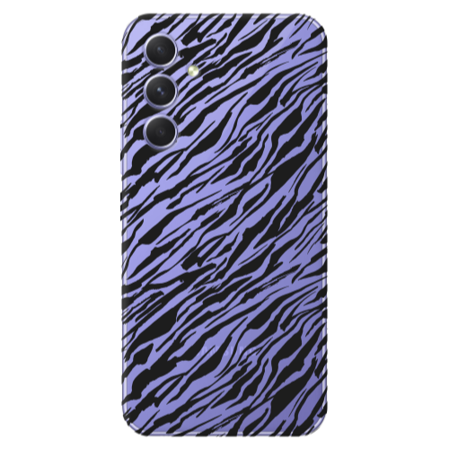 Samsung A56 Black zebra Transparent Silicone TPU Θήκη
