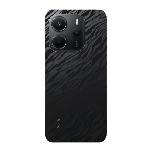 Xiaomi Redmi Note 14 Black zebra Transparent Silicone TPU Θήκη
