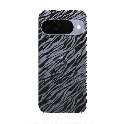 Google Pixel 10 Black zebra Transparent Silicone TPU Θήκη