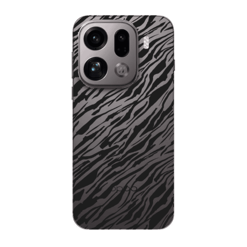 Oppo Find X9 Pro Black zebra Transparent Silicone TPU Θήκη