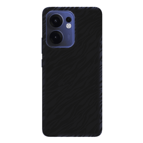 Oppo Reno13 FS Black zebra Black Colored Silicone TPU Θήκη