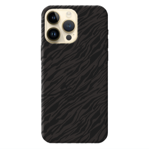 Apple iPhone 13 Pro Max Black zebra Black Colored Silicone TPU Θήκη
