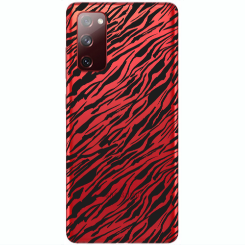 Samsung S20 FE Black zebra Transparent Silicone TPU Θήκη
