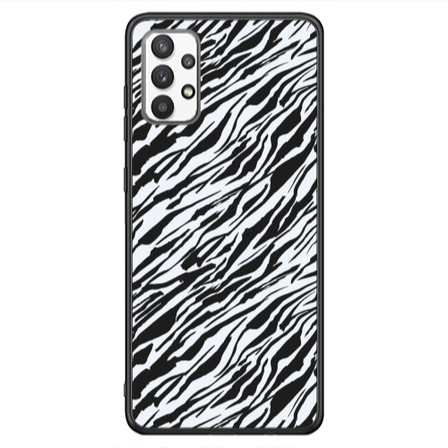 Samsung A13 4G Black zebra Black Glossy Θήκη