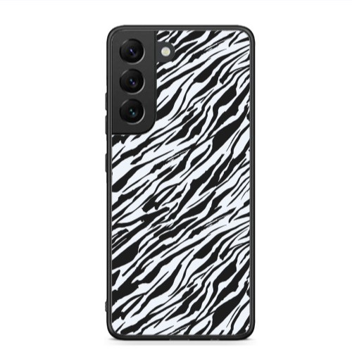 Samsung S22 Black zebra Black Glossy Θήκη