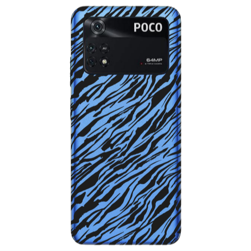 Xiaomi Poco M4 Pro 4G Black zebra Transparent Silicone TPU Θήκη