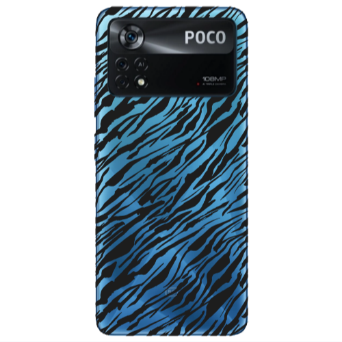 Xiaomi Poco X4 Pro Black zebra Transparent Silicone TPU Θήκη