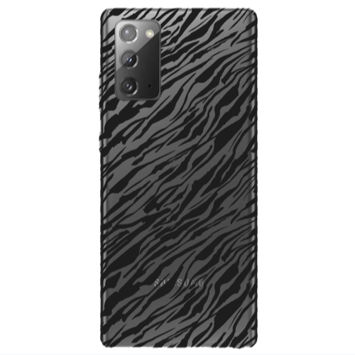 Samsung Note 20 Black zebra Transparent Silicone TPU Θήκη