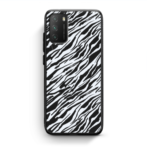 Xiaomi Poco M3 Black zebra Black Glossy Θήκη