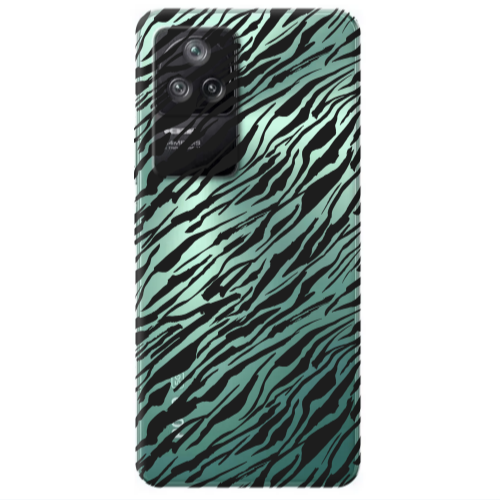 Xiaomi Poco F4 Black zebra Transparent Silicone TPU Θήκη