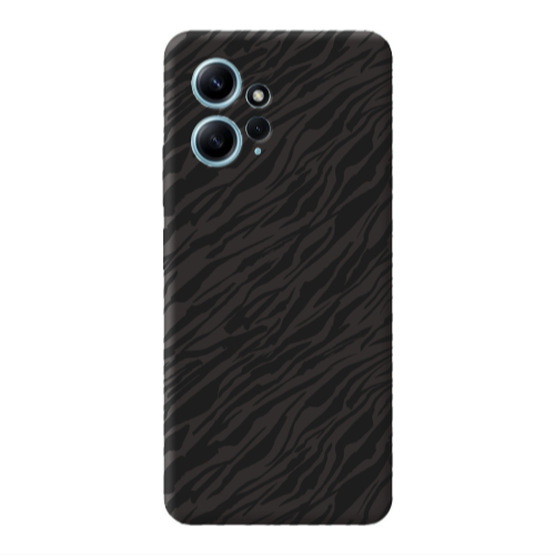 Xiaomi Redmi Note 12 4G Black zebra Black Colored Silicone TPU Θήκη