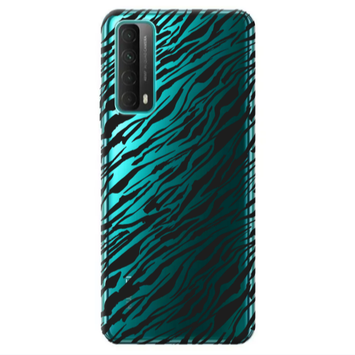 Huawei P Smart 2021 Black zebra Transparent Silicone TPU Θήκη