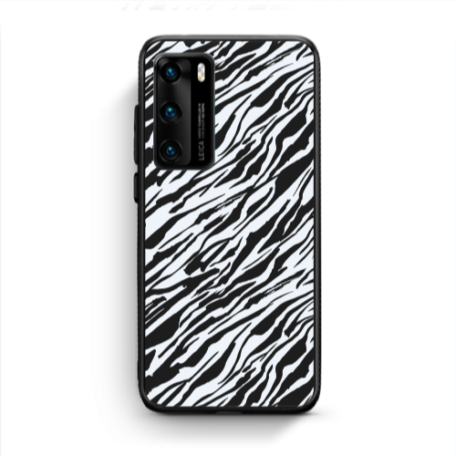 Huawei P40 Black zebra Black Glossy Θήκη