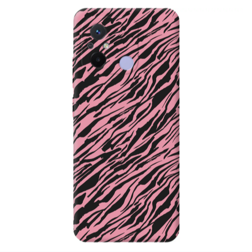 Xiaomi Redmi 12C Black zebra Pink Colored Silicone TPU Θήκη