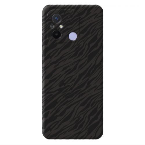 Xiaomi Redmi 12C Black zebra Black Colored Silicone TPU Θήκη