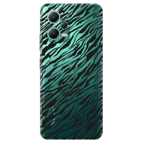 Xiaomi Redmi Note 12 Pro Plus 5G Black zebra Transparent Silicone TPU Θήκη