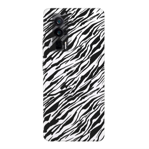 Xiaomi Poco F5 Pro Black zebra Transparent Silicone TPU Θήκη