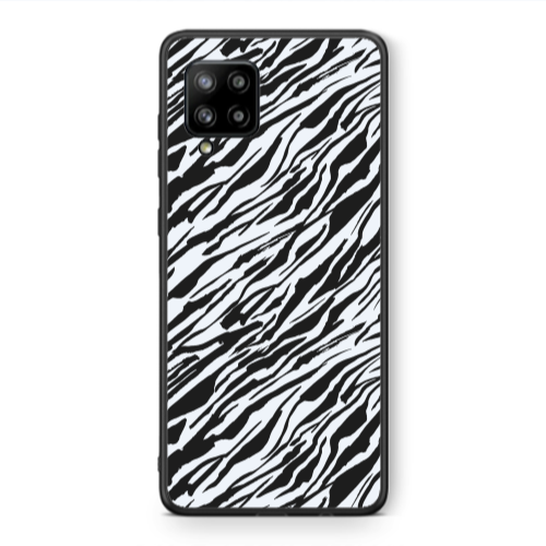 Samsung A42 5G Black zebra Black Glossy Θήκη