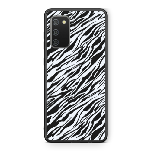 Samsung A02s Black zebra Black Glossy Θήκη