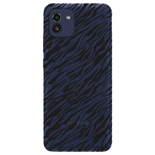 Samsung A03 Black zebra Transparent Silicone TPU Θήκη