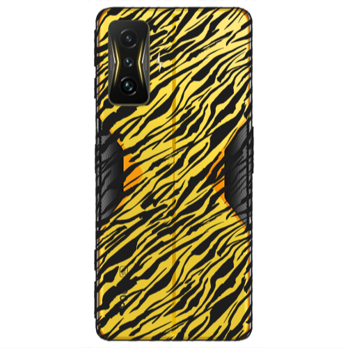 Xiaomi Poco F4 Gt Black zebra Transparent Silicone TPU Θήκη