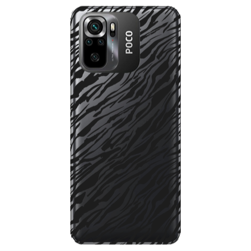 Xiaomi Poco M5 s Black zebra Transparent Silicone TPU Θήκη