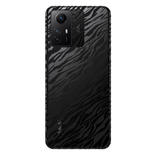 Xiaomi Redmi Note 12s Black zebra Transparent Silicone TPU Θήκη