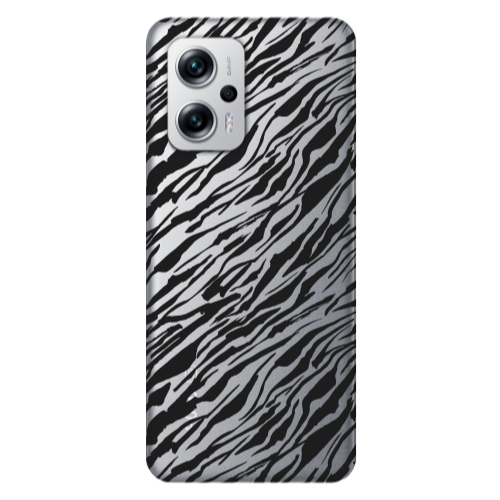 Xiaomi Poco X4 GT Black zebra Transparent Silicone TPU Θήκη