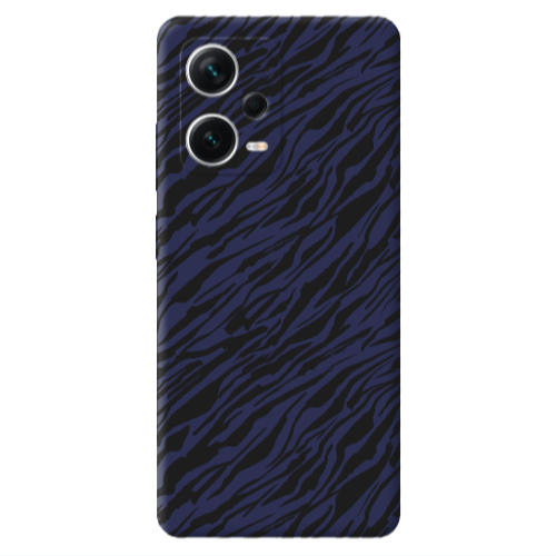 Xiaomi Poco X5 Black zebra Dark blue Colored Silicone TPU Θήκη