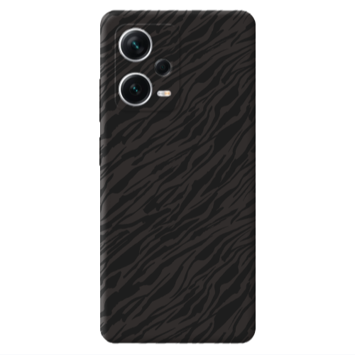 Xiaomi Poco X5 Black zebra Black Colored Silicone TPU Θήκη